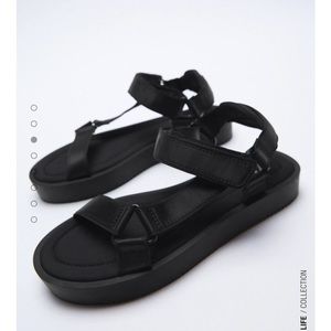 Zara velcro strap sandals